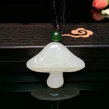 H77#Exquisite Hetian jade, cute little mushroom pendant
H77#Exquisite Hetian jade, cute little mushroom pendant