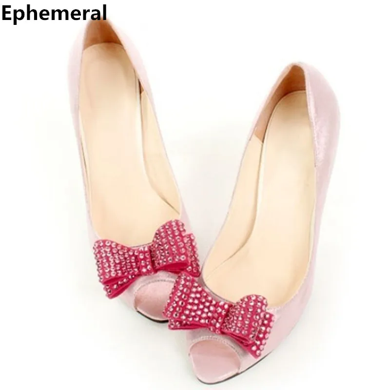 Slingbacks rhinestone bowtie customized handmade soft big size(4 to 14) full genuine leather high heeled shoes in spring summer
Slingbacks rhinestone bowtie customized handmade soft big size(4 to 14) full genuine leather high heeled shoes in spring summer