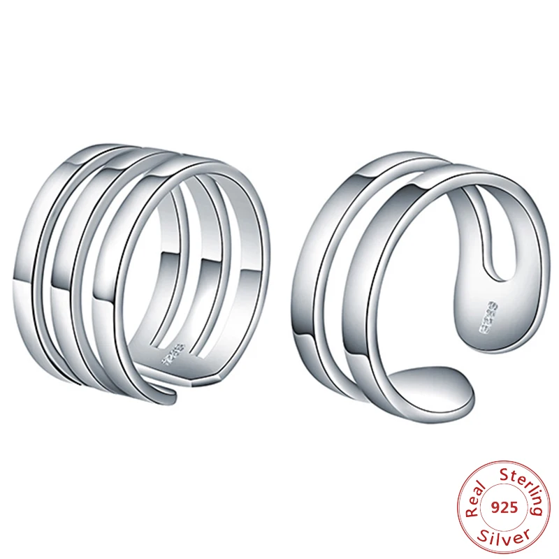 Drop Shipping Jewelry Women 925 Sterling Silver Jewellry Rings S925 Double Layer / Three Layer Open Rings
Drop Shipping Jewelry Women 925 Sterling Silver Jewellry Rings S925 Double Layer / Three Layer Open Rings