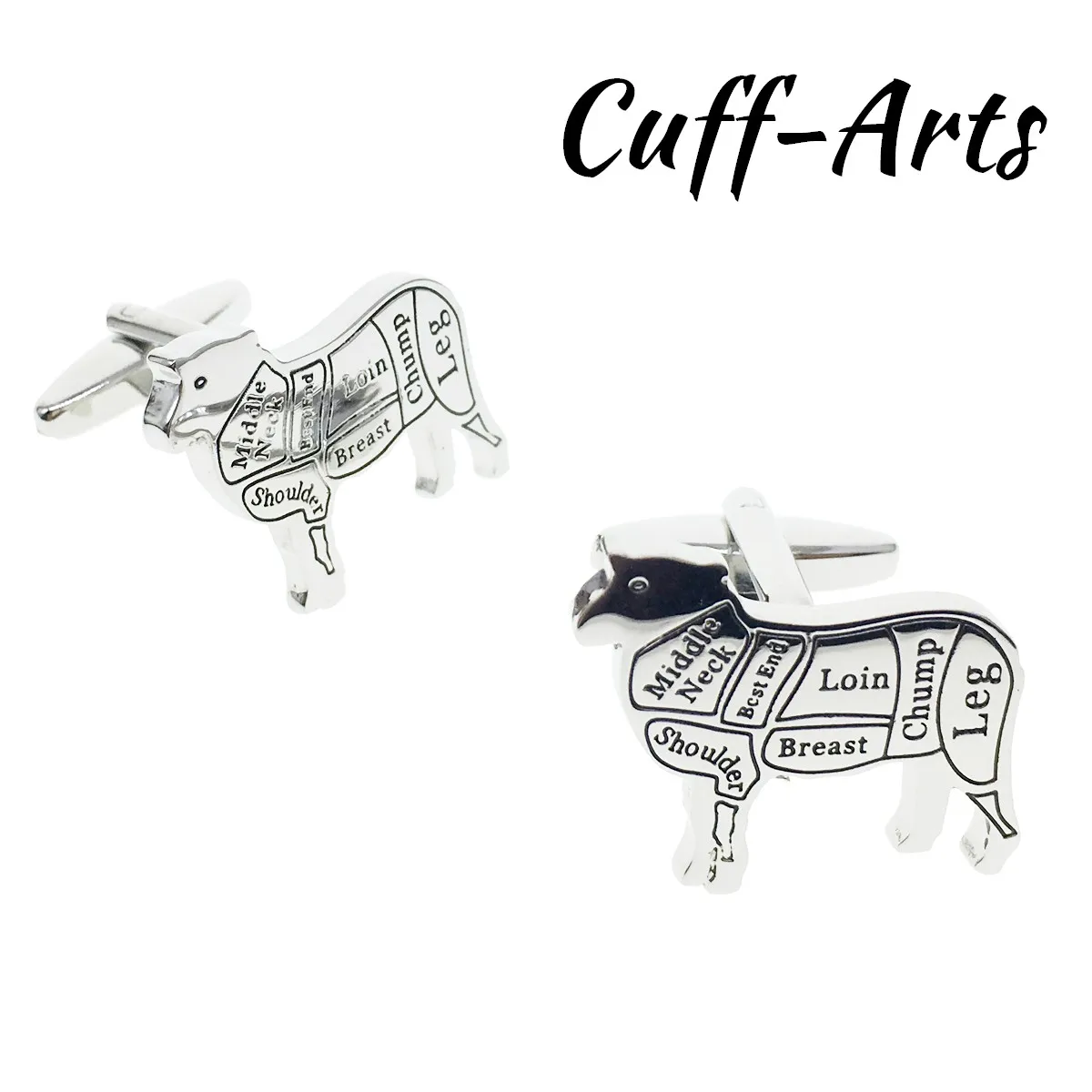 Cufflinks for Mens Butchers Cuts of Sheep Cufflinks Gifts for Men Gemelos Les Boutons De Manchette by Cuffarts C10384
Cufflinks for Mens Butchers Cuts of Sheep Cufflinks Gifts for Men Gemelos Les Boutons De Manchette by Cuffarts C10384