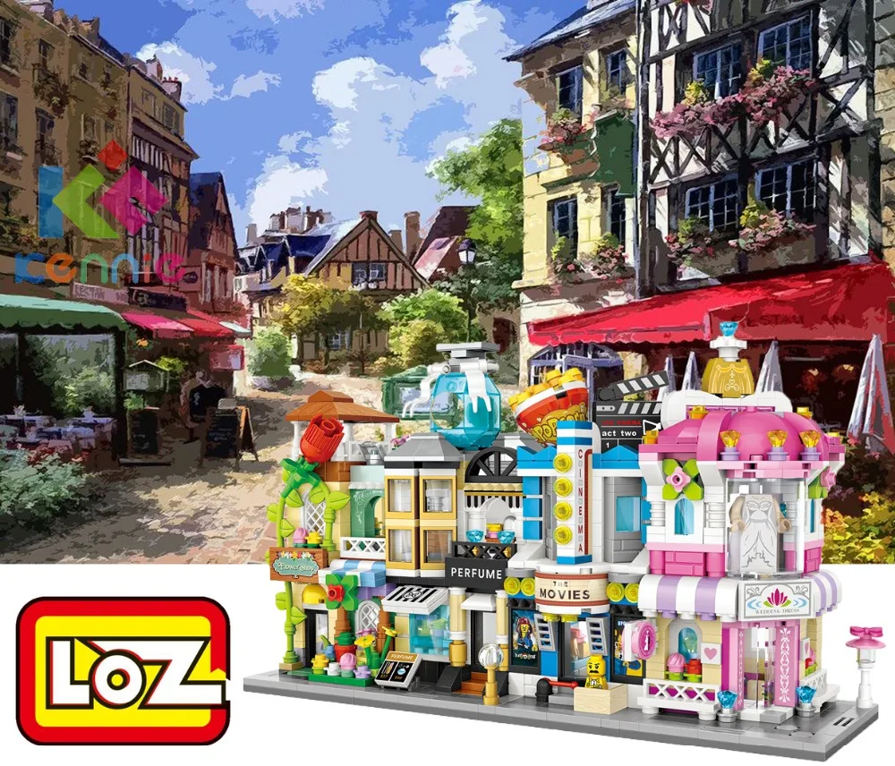 LOZ Mini Blocks Architecture Toy Model Building Blocks City Series Mini Street View Store Perfume Shop Cinema House Toy Children
LOZ Mini Blocks Architecture Toy Model Building Blocks City Series Mini Street View Store Perfume Shop Cinema House Toy Children