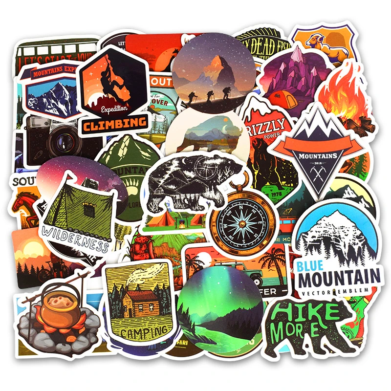 50 PCS Outdoor Adventure Climbing Camping Travel Waterproof Sticker For DIY Laptop Refrigerator Motorcycle Toy Sticker
50 PCS Outdoor Adventure Climbing Camping Travel Waterproof Sticker For DIY Laptop Refrigerator Motorcycle Toy Sticker