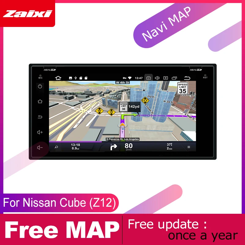 Мультимедийный плеер ZaiXi для Nissan Cube (Z12) android dvd gps навигация радио видео аудио Navi 2009