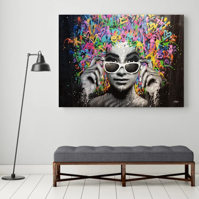 SELFLESSLY Graffiti Art Poster Print Canvas Painting For Living Room Wall Art Beautiful Girl Decoration Paintings No Frame
SELFLESSLY Graffiti Art Poster Print Canvas Painting For Living Room Wall Art Beautiful Girl Decoration Paintings No Frame