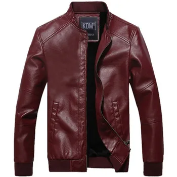 Korean Fashion Style PU Faux Leather Jacket Men Biker Slim Male Motorcycle Jackets & Coats Red Blue Black Brown Color Winter Top
Korean Fashion Style PU Faux Leather Jacket Men Biker Slim Male Motorcycle Jackets & Coats Red Blue Black Brown Color Winter Top