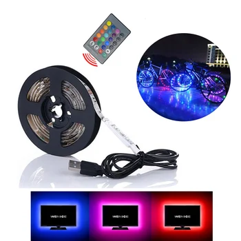 New Led Strip Light RGB USB 5M No-Waterproof Computer Strips SMD5050 5V TV Backlight Led Tape Bicycle Lighting Accessories
New Led Strip Light RGB USB 5M No-Waterproof Computer Strips SMD5050 5V TV Backlight Led Tape Bicycle Lighting Accessories