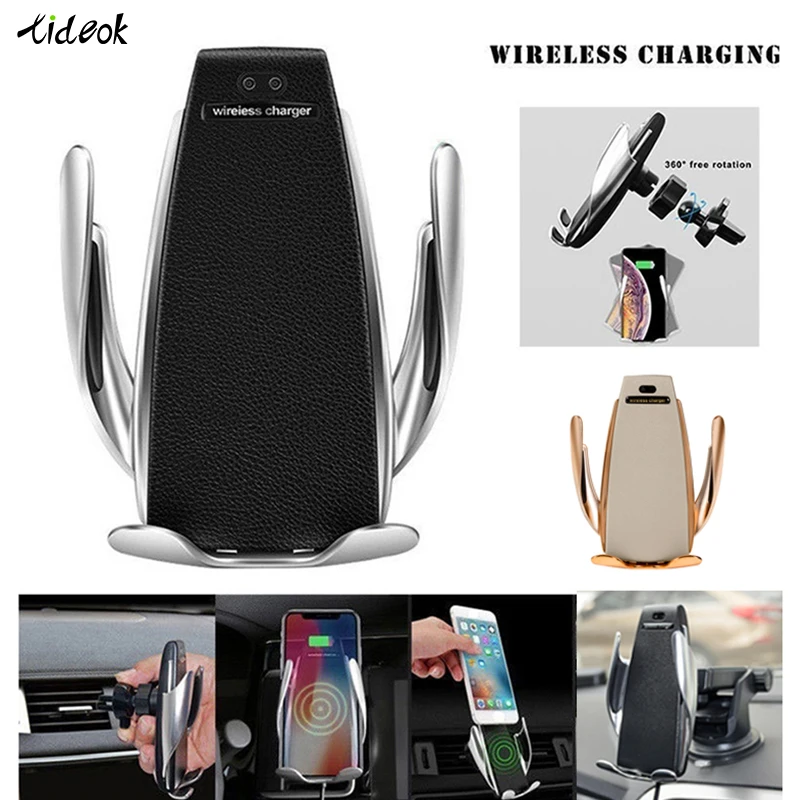 Automatic Clamping 10W Wireless Car Charger S5 Fast Charging Phone Holder Mount in Car for iPhone xr Huawei Samsung OnePlus
Automatic Clamping 10W Wireless Car Charger S5 Fast Charging Phone Holder Mount in Car for iPhone xr Huawei Samsung OnePlus