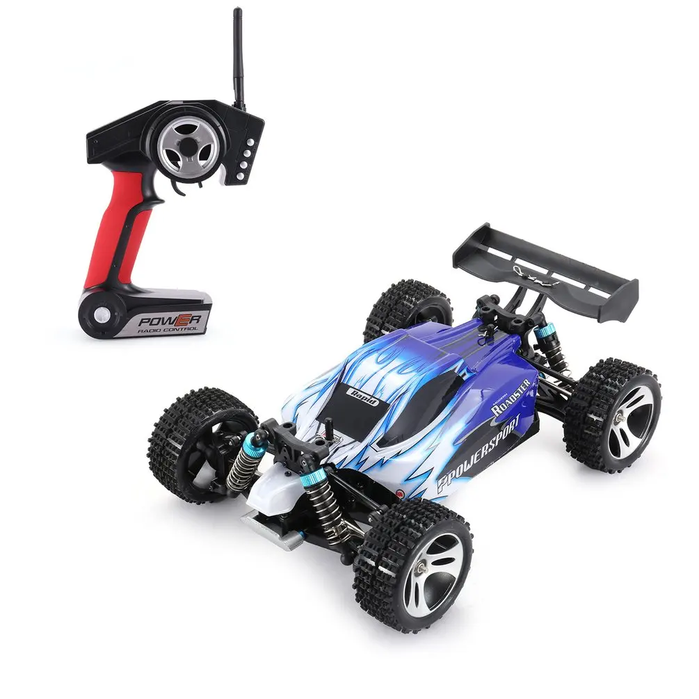 

WLtoys A959 2.4GHz 1/18 Full Proportional Remote Control 4WD Vehicle 45KM/h High Speed Electric RTR Off-road Buggy RC Racing Car