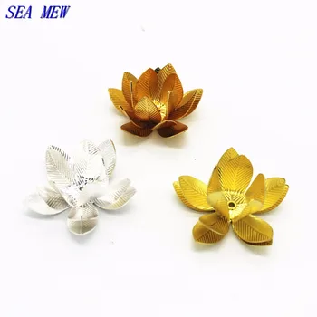 20 PCS 26mm Brass Flowers Base Setting Filigree Flowers Bead Caps Tray 6 Colors Plated Charm For Jewelry Making
20 PCS 26mm Brass Flowers Base Setting Filigree Flowers Bead Caps Tray 6 Colors Plated Charm For Jewelry Making