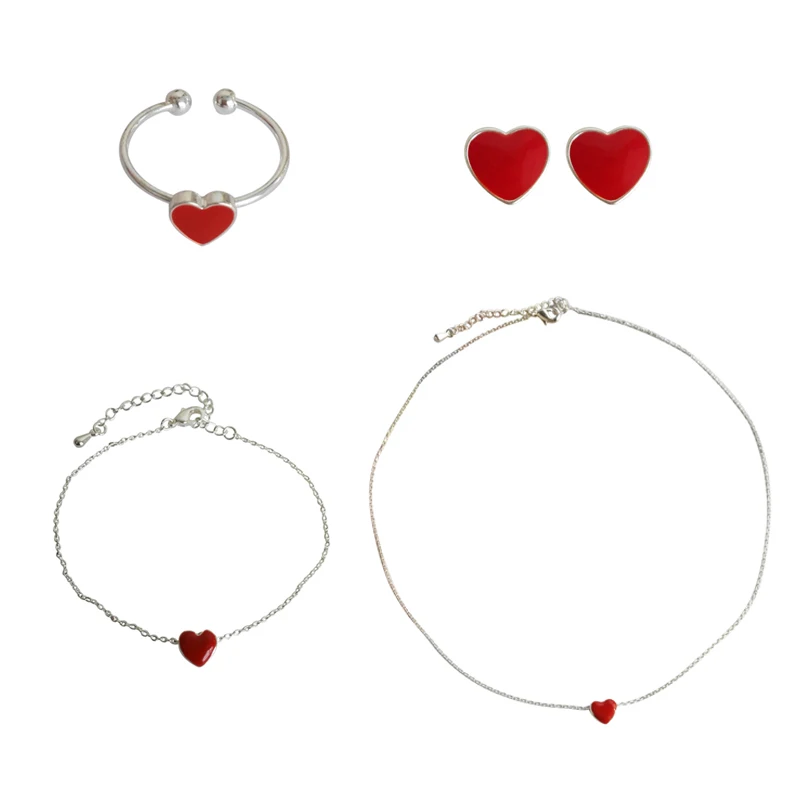 Japan and South Korea fresh temperament sweet girl heart Meng Meng da red love earrings students simple base earrings female
Japan and South Korea fresh temperament sweet girl heart Meng Meng da red love earrings students simple base earrings female