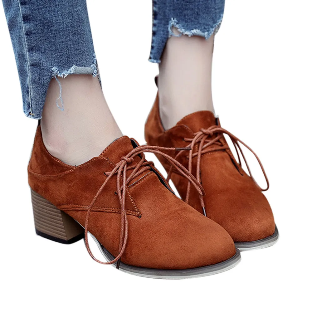 Women Lace Up Martin Boots Soft Thick High Heel Platform Ankle Boots platform oxfords shoes size 35-39
Women Lace Up Martin Boots Soft Thick High Heel Platform Ankle Boots platform oxfords shoes size 35-39