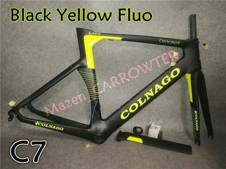 Flash Deal 13 painting T1000 UD Colnago Concept carbon road frame bicycle Frameset With BB68/BB30 XXS/XS/S/M/L/XL for your selection 32