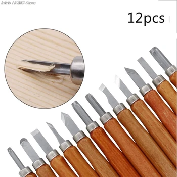 Multifunctional 12Pcs Woodcut Cutter Knife Set Hand Wood Carving Chisels for Woodworking DIY Tools Wood Craft Chisel
Multifunctional 12Pcs Woodcut Cutter Knife Set Hand Wood Carving Chisels for Woodworking DIY Tools Wood Craft Chisel