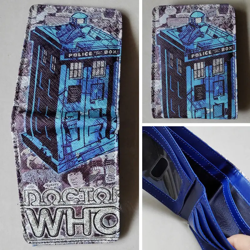 2018 Новинка BBC Doctor Who телефонная будка логотип синие кошельки кошелек кожа W193 |