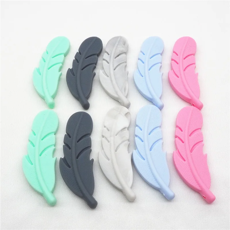 Chengkai 5pcs Silicone Feather Teether Beads DIY Baby Shower Teething Montessori Sensory Jewelry Pendant Toy BPA Free
Chengkai 5pcs Silicone Feather Teether Beads DIY Baby Shower Teething Montessori Sensory Jewelry Pendant Toy BPA Free