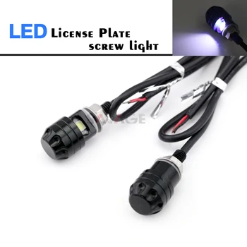 New Design CNC Motorcycle Accessories Universal 12V LED License Plate Screw Bolt Light Lamp Black
New Design CNC Motorcycle Accessories Universal 12V LED License Plate Screw Bolt Light Lamp Black