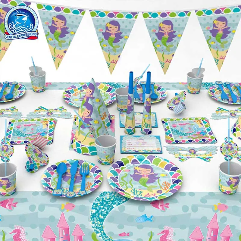 2019 Cartoon Little Mermaid Theme Set For Kids Birthday Decoration Paper Cups&Plates Disposable Tableware Party Supplies c2643
2019 Cartoon Little Mermaid Theme Set For Kids Birthday Decoration Paper Cups&Plates Disposable Tableware Party Supplies c2643