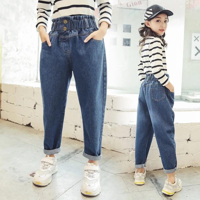 Girls Jeans New 2018 Big Girls Denim Pants Elastic Waist Baby Kids Jeans Children Trousers Teenagers Vetement Enfant Fille 10 12
Girls Jeans New 2018 Big Girls Denim Pants Elastic Waist Baby Kids Jeans Children Trousers Teenagers Vetement Enfant Fille 10 12