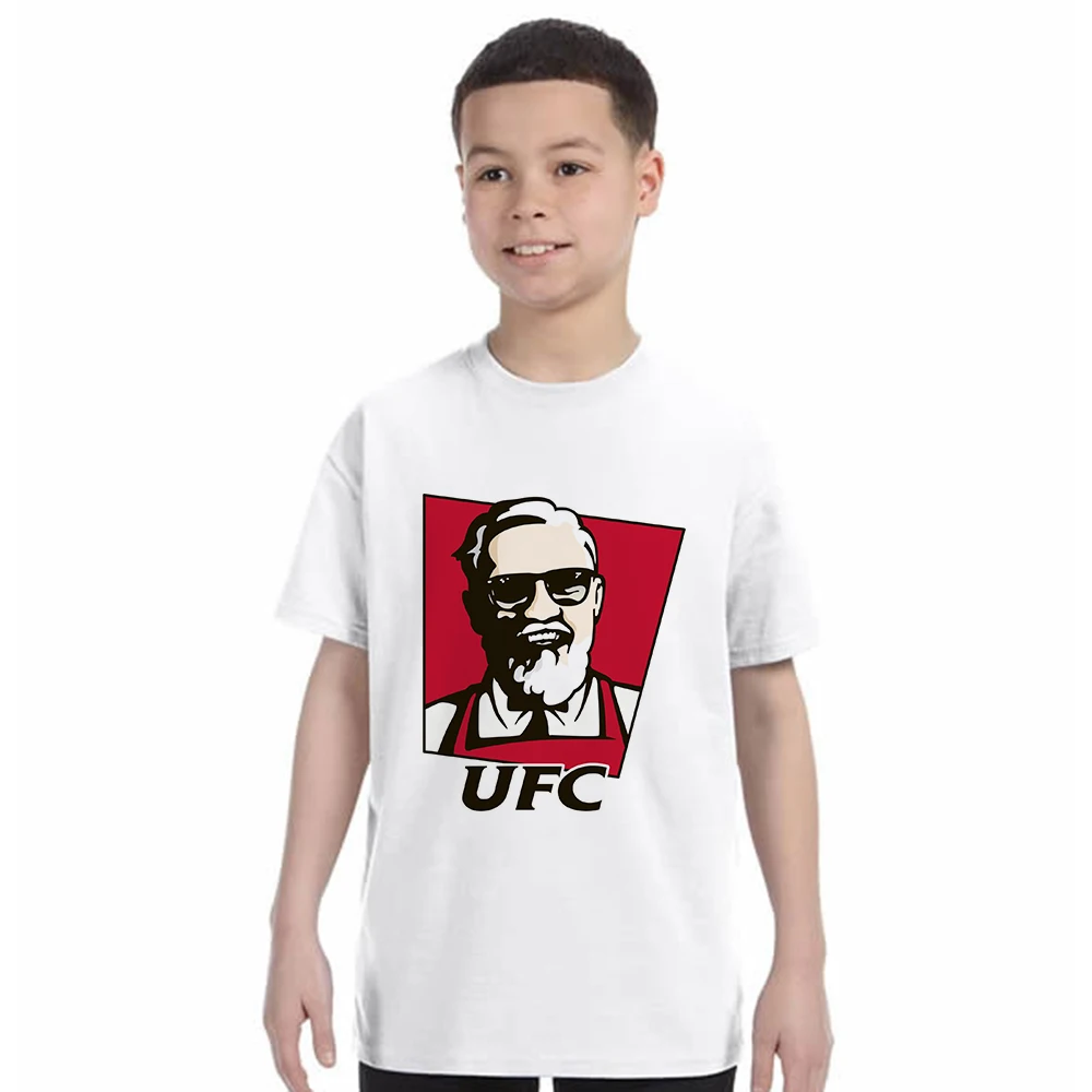 Summer Conor McGregor UFC Creative Design Printed Short Sleeve Kids T Shirt Children Cotton Tees Funny T-Shirt for Boys
Summer Conor McGregor UFC Creative Design Printed Short Sleeve Kids T Shirt Children Cotton Tees Funny T-Shirt for Boys