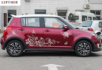 LEFT SIDE Car Stickers Black White Flower Butterfly Floral Vehicle Car Decal Vinyl Covers Auto Decal Accessories Car Styling
LEFT SIDE Car Stickers Black White Flower Butterfly Floral Vehicle Car Decal Vinyl Covers Auto Decal Accessories Car Styling