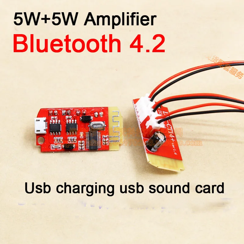 5W+5W Micro 4.2 Stereo Bluetooth 4.2 Power Amplifier Module USB Charging sound with ChargE Port
5W+5W Micro 4.2 Stereo Bluetooth 4.2 Power Amplifier Module USB Charging sound with ChargE Port