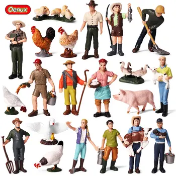 Oenux Cute Zoo Farm Staff Simulation Farmer Model Action Figures Workers Figurine Animals Collection&Educational Lovely Toys
Oenux Cute Zoo Farm Staff Simulation Farmer Model Action Figures Workers Figurine Animals Collection&Educational Lovely Toys