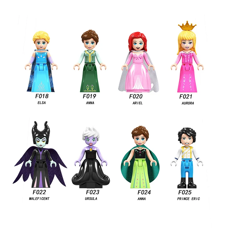 Single legoed Princess Elsa Building Blocks For Girl Figure Ariel Maleficent Anna Olaf Prince Eric Action Blocks Kids Toys Gift
Single legoed Princess Elsa Building Blocks For Girl Figure Ariel Maleficent Anna Olaf Prince Eric Action Blocks Kids Toys Gift