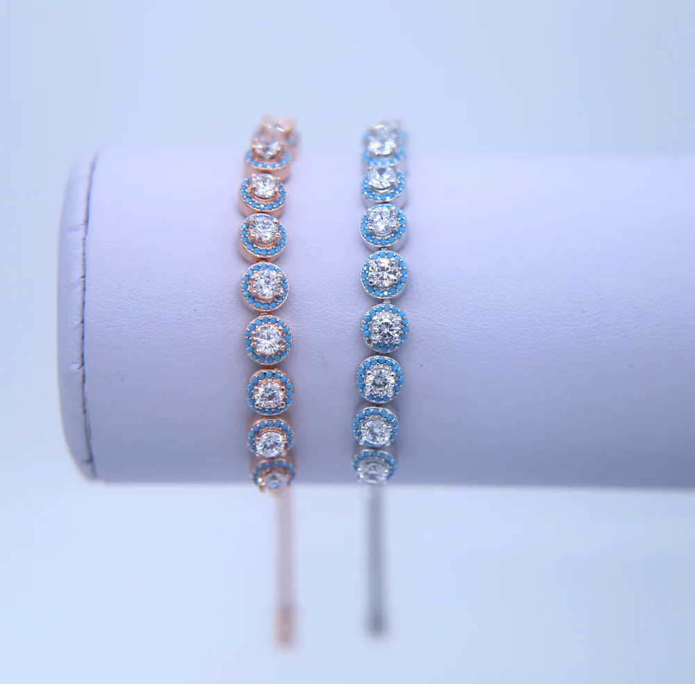 Luxury CZ Bridal Jewelry Silver Color Round Shape Big Cubic Zirconia Bracelets Bangles with turquoises paved adjust bracelet
Luxury CZ Bridal Jewelry Silver Color Round Shape Big Cubic Zirconia Bracelets Bangles with turquoises paved adjust bracelet
