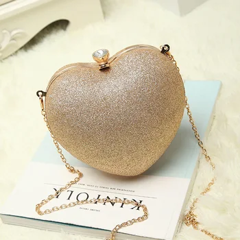 2017 Luxury Women Sequins Evening Bags Handbag Heart Shaped Ladies Clutch Female Bags Party Wallet Shoulder Bags 
2017 Luxury Women Sequins Evening Bags Handbag Heart Shaped Ladies Clutch Female Bags Party Wallet Shoulder Bags