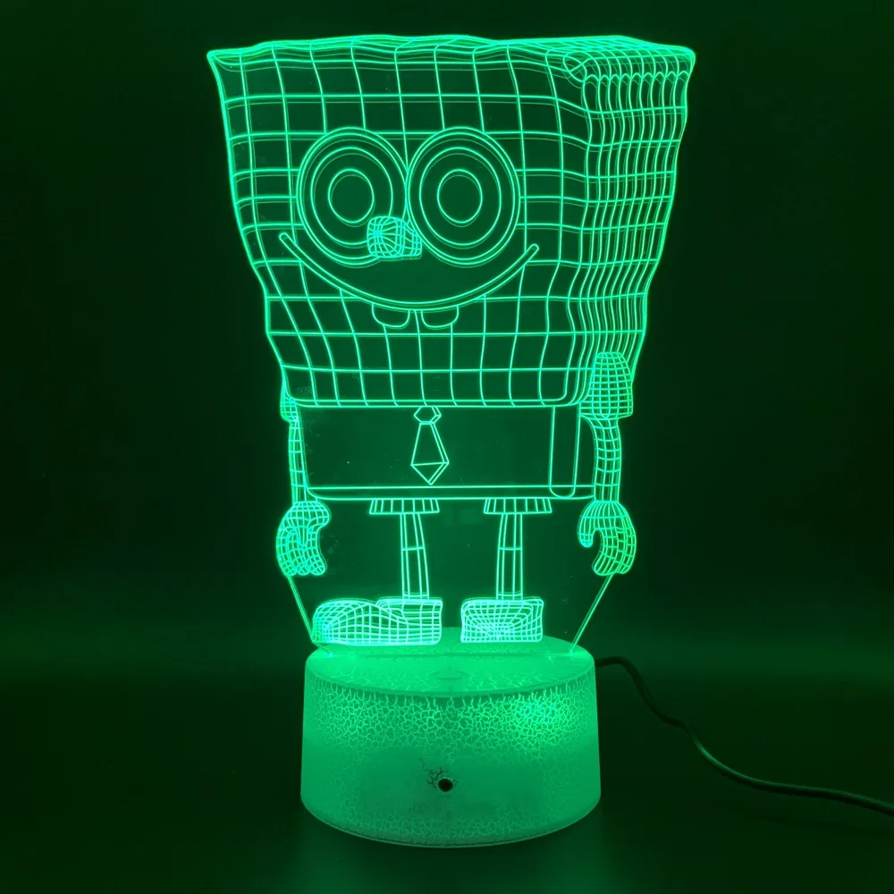 New 2019 Novelty Lighting Cute Cartoon SpongeBob SquarePants Moustache Figure Led Night Light Gift for Children Bedroom 3d Lamp
New 2019 Novelty Lighting Cute Cartoon SpongeBob SquarePants Moustache Figure Led Night Light Gift for Children Bedroom 3d Lamp