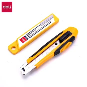 DELI E2068 Cutter Wood Box Paper Cutter Value Pack Metal Stationery Utility Craft Knife Cutter Cutting Knife Soft touch
DELI E2068 Cutter Wood Box Paper Cutter Value Pack Metal Stationery Utility Craft Knife Cutter Cutting Knife Soft touch