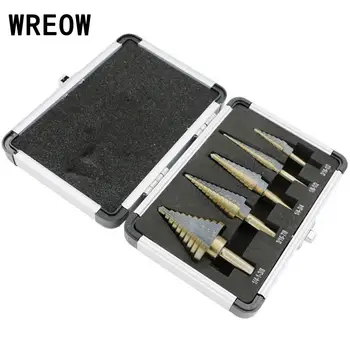 5pcs/Set HSS Cobalt Multiple Hole Large Step Cone Titanium Drill Bit Hole Cutter 50 Sizes Step Drill Bit Set Kit Tools Kit
5pcs/Set HSS Cobalt Multiple Hole Large Step Cone Titanium Drill Bit Hole Cutter 50 Sizes Step Drill Bit Set Kit Tools Kit