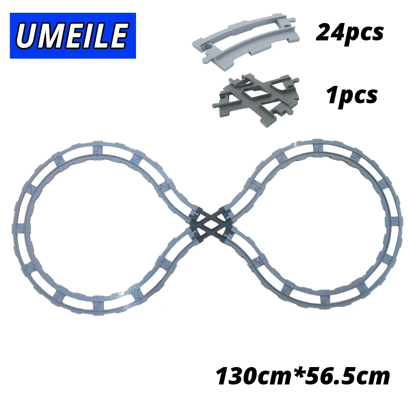 UMEILE Train Track Carriage Wagon Cross/Straight/Curved transfer Rail Big Building Blocks Toys Compatible with Duplo
UMEILE Train Track Carriage Wagon Cross/Straight/Curved transfer Rail Big Building Blocks Toys Compatible with Duplo