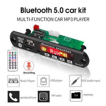 Handsfree Recording Car MP3 Player MP3 Decoder Board Module 12V USB FM Aux FM Radio Car USB Bluetooth 5.0 Remote Control
Handsfree Recording Car MP3 Player MP3 Decoder Board Module 12V USB FM Aux FM Radio Car USB Bluetooth 5.0 Remote Control