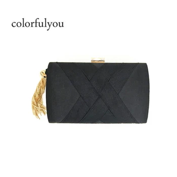 2019 Fashion Design Metal Tassel Women Clutch Bag Knitting Pattern Evening Bag Chain Handbag Classical Style Small Wedding Purse
2019 Fashion Design Metal Tassel Women Clutch Bag Knitting Pattern Evening Bag Chain Handbag Classical Style Small Wedding Purse