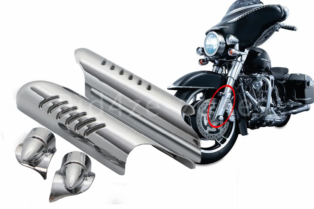 Motorcycle Chrome/Black Fork Lower Leg Deflectors Shield Cover For Harley Touring Bagger Road King Glide 2000-2013
Motorcycle Chrome/Black Fork Lower Leg Deflectors Shield Cover For Harley Touring Bagger Road King Glide 2000-2013