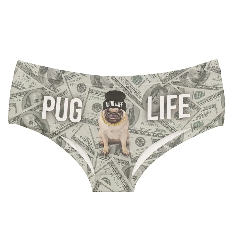 DeanFire Kawaii 3D Panties Women Underwear pug life dollars Funny Print Lovely Push Up Briefs lingerie thong for female
DeanFire Kawaii 3D Panties Women Underwear pug life dollars Funny Print Lovely Push Up Briefs lingerie thong for female