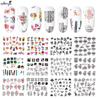 Monja 12 Types Nail Art Colorful Black White Styles Watermark Sticker Floral Flower Series Water Transfer Decals Manicure Tools
Monja 12 Types Nail Art Colorful Black White Styles Watermark Sticker Floral Flower Series Water Transfer Decals Manicure Tools