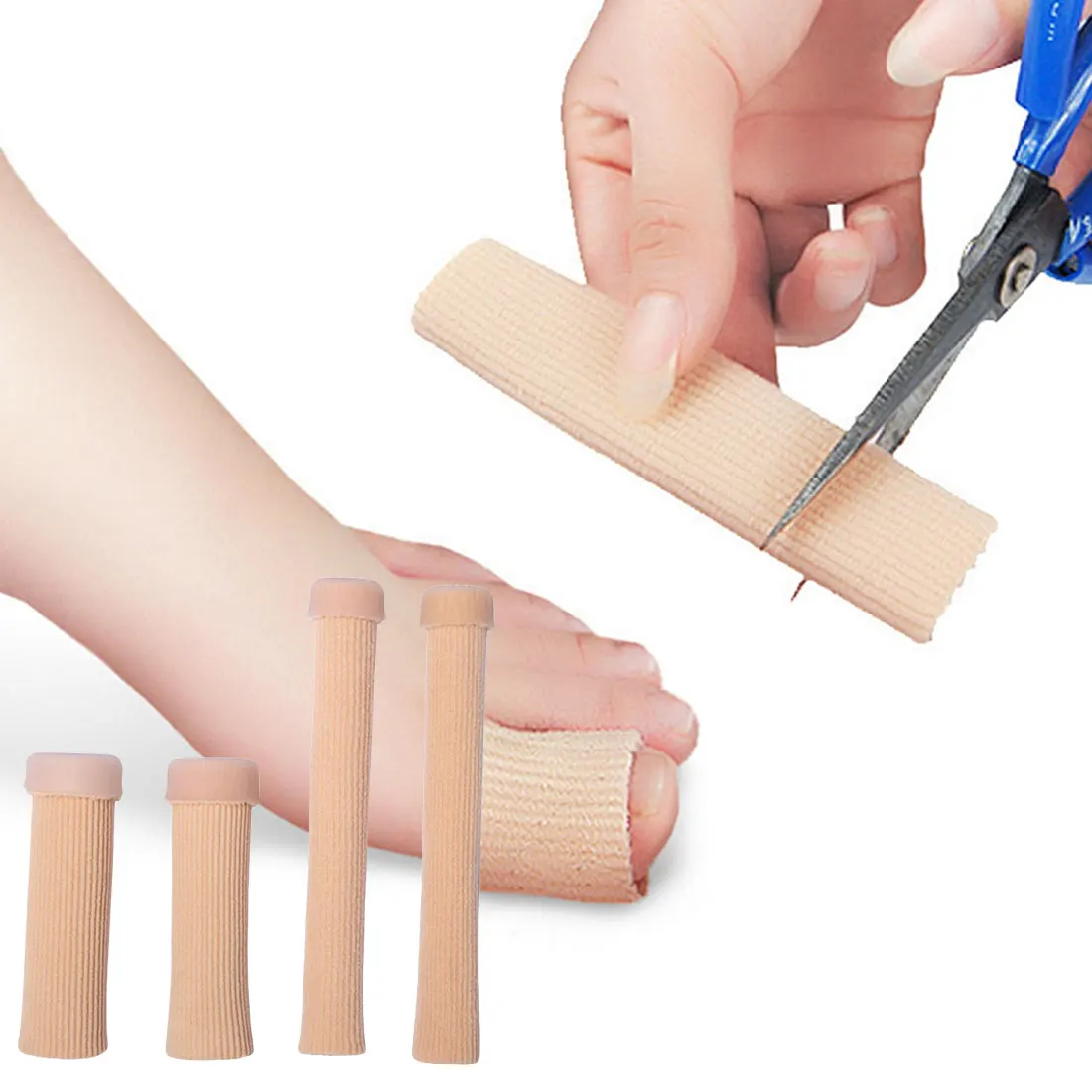 1Pcs 15cm 10cm Finger & Toe Protectors Fabric Gel Tube BandageFoot Feet Pain Relief Guard for Fingers Feet Care Insoles
1Pcs 15cm 10cm Finger & Toe Protectors Fabric Gel Tube BandageFoot Feet Pain Relief Guard for Fingers Feet Care Insoles