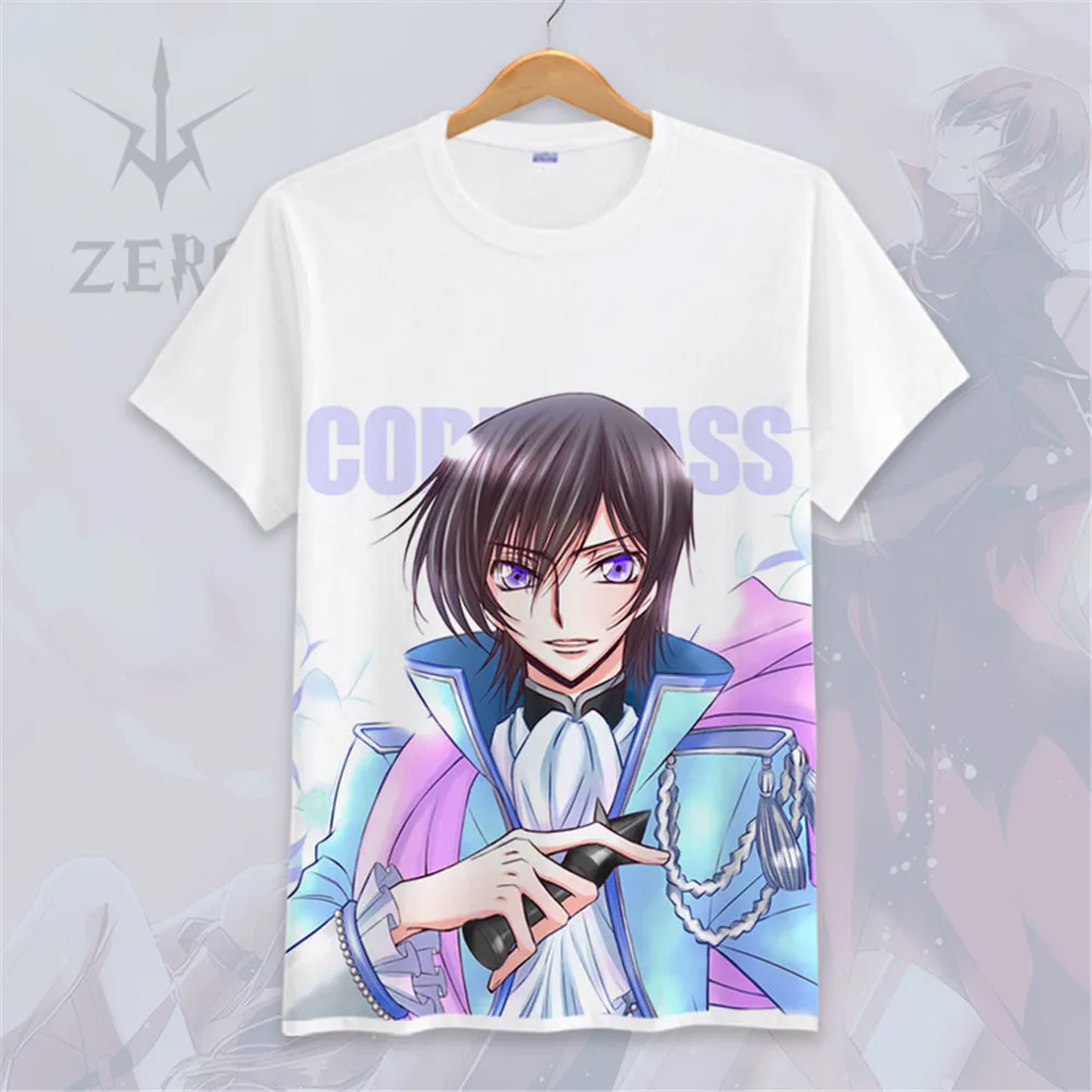 Code Geass Lelouch of the Rebellion T Shirt Anime Japanese Famous Animation Novelty Summer Men's T-shirt Cosplay Clothing
Code Geass Lelouch of the Rebellion T Shirt Anime Japanese Famous Animation Novelty Summer Men's T-shirt Cosplay Clothing