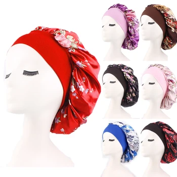 New Elegant Women Silk Night Sleep Cap Hair Bonnet Hat Head Cover Satin Wide Adjust Elastic Band
New Elegant Women Silk Night Sleep Cap Hair Bonnet Hat Head Cover Satin Wide Adjust Elastic Band