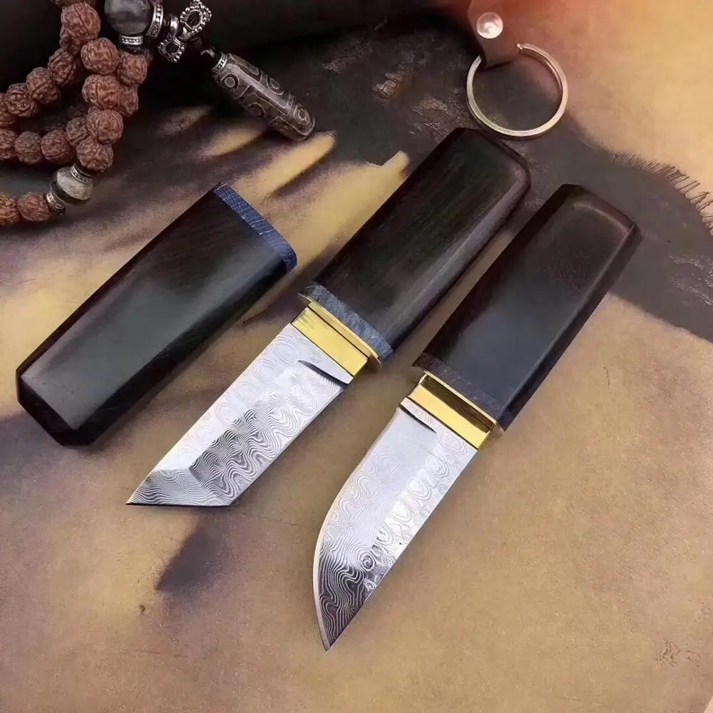 VG10 Damascus steel Japanese mirror knife, 58-60hrc vacuum heat treatment sharp camping hunting knife series (samurai style)
VG10 Damascus steel Japanese mirror knife, 58-60hrc vacuum heat treatment sharp camping hunting knife series (samurai style)