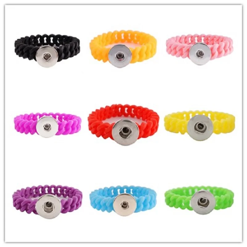 New Hot Sale Solid Color Silicone Adjustable Snap Button Charm Bracelets Bangles For Women Girl Lucky Snap Jewelry Wholesale -B5
New Hot Sale Solid Color Silicone Adjustable Snap Button Charm Bracelets Bangles For Women Girl Lucky Snap Jewelry Wholesale -B5