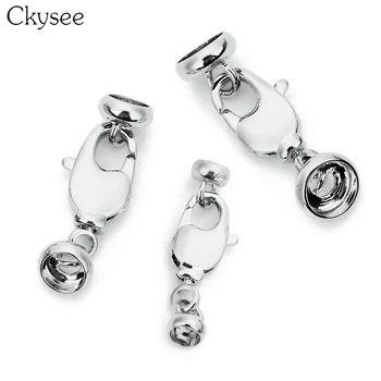 Ckysee 5Pcs/lot Copper Metal Flat Leather Cord Lobster Clasp With 3.5/5/6.5mm Hole End Caps Connectors For Diy Jewelry Findings
Ckysee 5Pcs/lot Copper Metal Flat Leather Cord Lobster Clasp With 3.5/5/6.5mm Hole End Caps Connectors For Diy Jewelry Findings