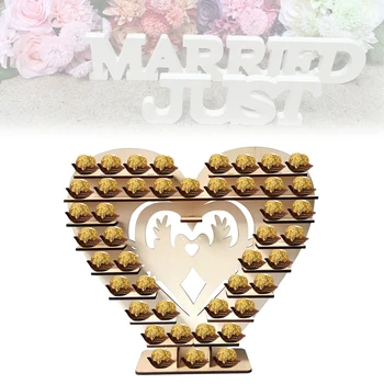 2019 Wooden Chocolate Display Stand Wedding Party Support Decorative Shelves Love Heart Chocolate Candy Dessert Holder
2019 Wooden Chocolate Display Stand Wedding Party Support Decorative Shelves Love Heart Chocolate Candy Dessert Holder