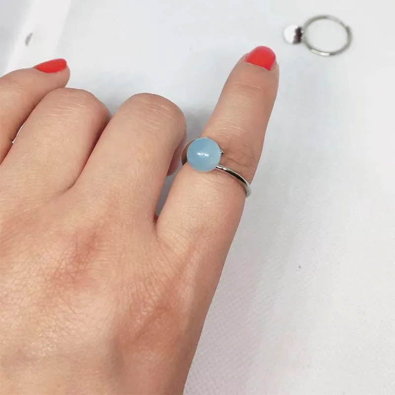 Natural Crystal Ring Size Adjustable Alloy Handle Round crystal ring Rockcrystal Wholesale Fashion Accessories J64
Natural Crystal Ring Size Adjustable Alloy Handle Round crystal ring Rockcrystal Wholesale Fashion Accessories J64
