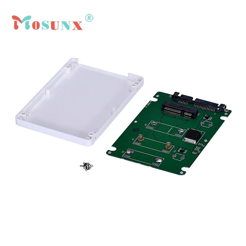 Mosunx Factory Price Mini pcie mSATA SSD To 2.5Inch SATA3 Adapter Card With Case J10T Drop Shipping
Mosunx Factory Price Mini pcie mSATA SSD To 2.5Inch SATA3 Adapter Card With Case J10T Drop Shipping