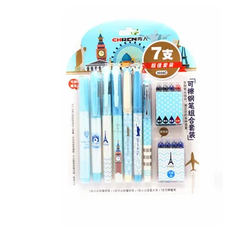 7Pcs Pens+8Pcs Ink Sac Kawaii Fountain Pens General Ink Sac Refills For Fountain Calligraphy Pen Stationery School Supplies
7Pcs Pens+8Pcs Ink Sac Kawaii Fountain Pens General Ink Sac Refills For Fountain Calligraphy Pen Stationery School Supplies