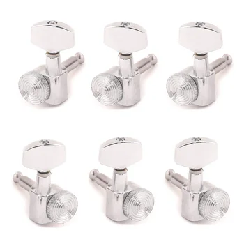 3x3 sealed mechanics with automatic locking, standard button with Thread surface for acoustic and electric guitar
3x3 sealed mechanics with automatic locking, standard button with Thread surface for acoustic and electric guitar