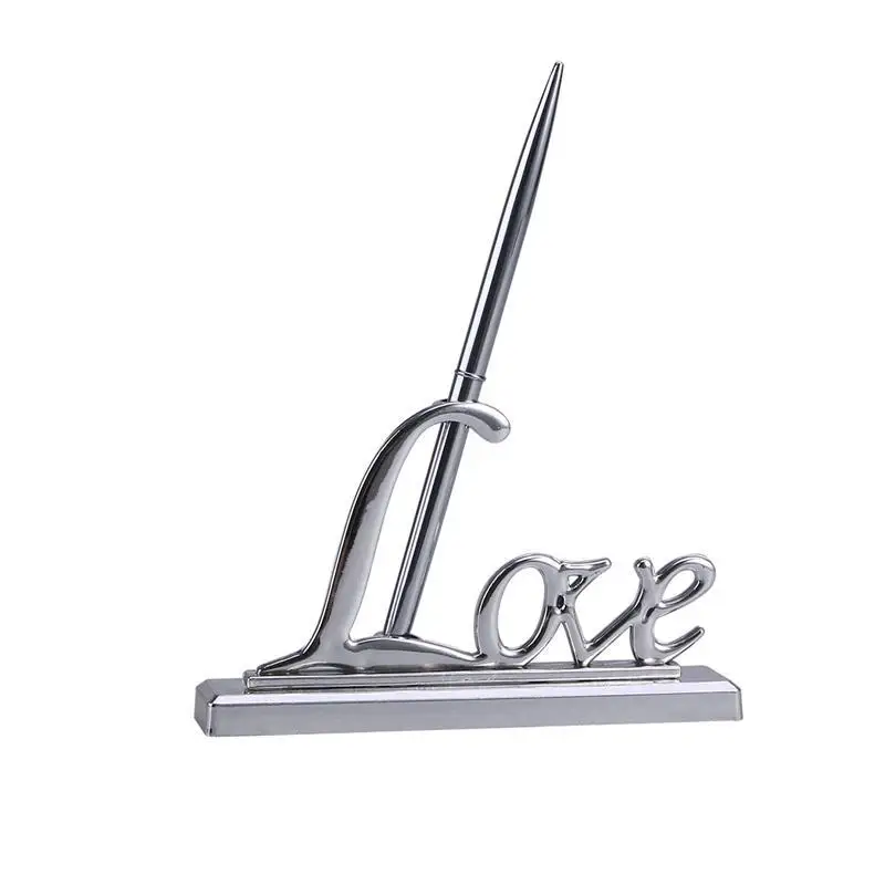 Wedding Party Signing Pen with Gold Silver Plated Metal Love Holder Guest Book Signing Pen Set Wedding Supplies
Wedding Party Signing Pen with Gold Silver Plated Metal Love Holder Guest Book Signing Pen Set Wedding Supplies
